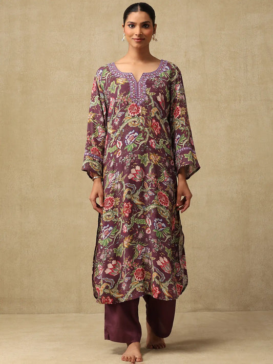 Wine Garden-The Kurta Set