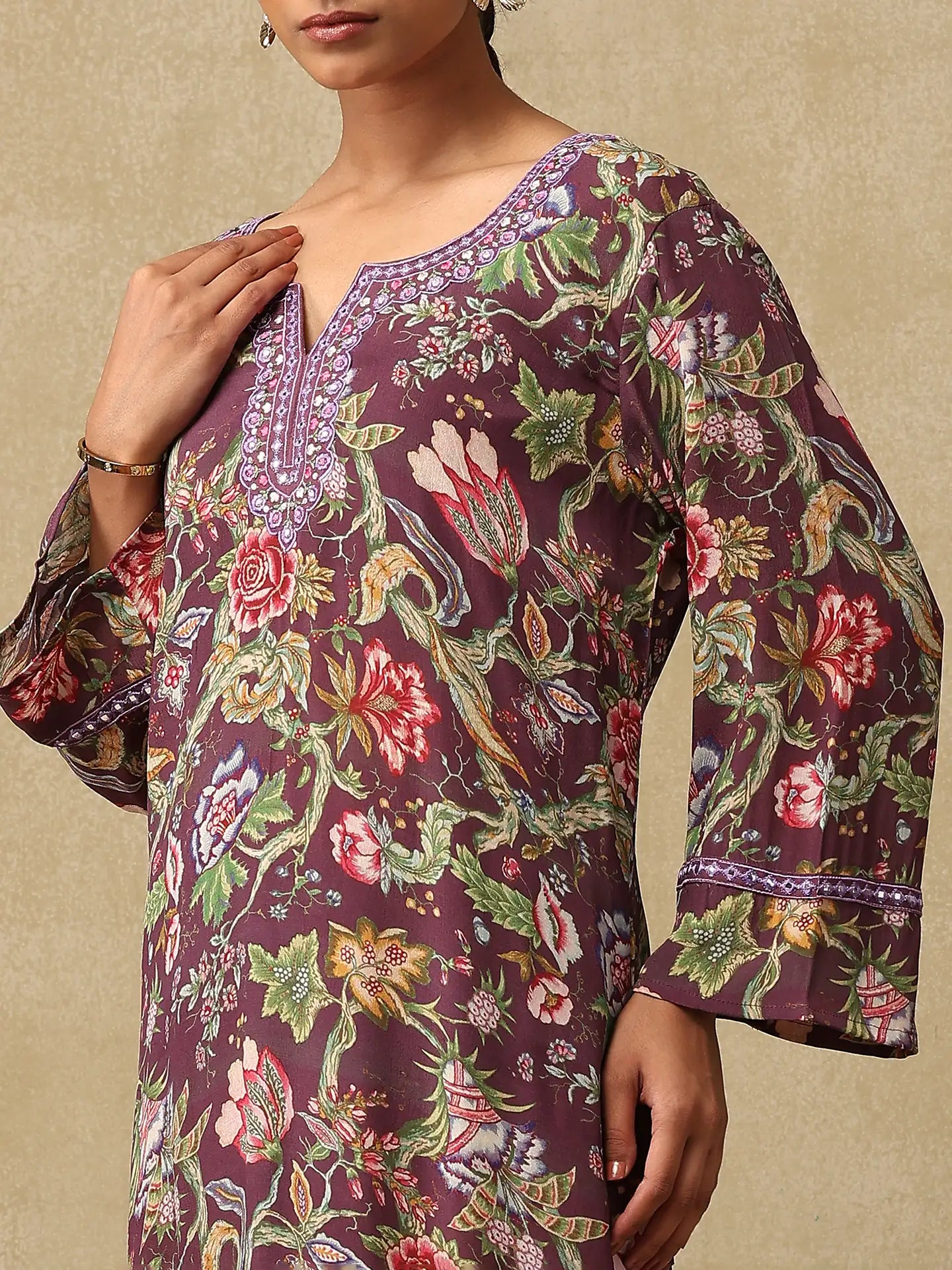Wine Garden-The Kurta Set