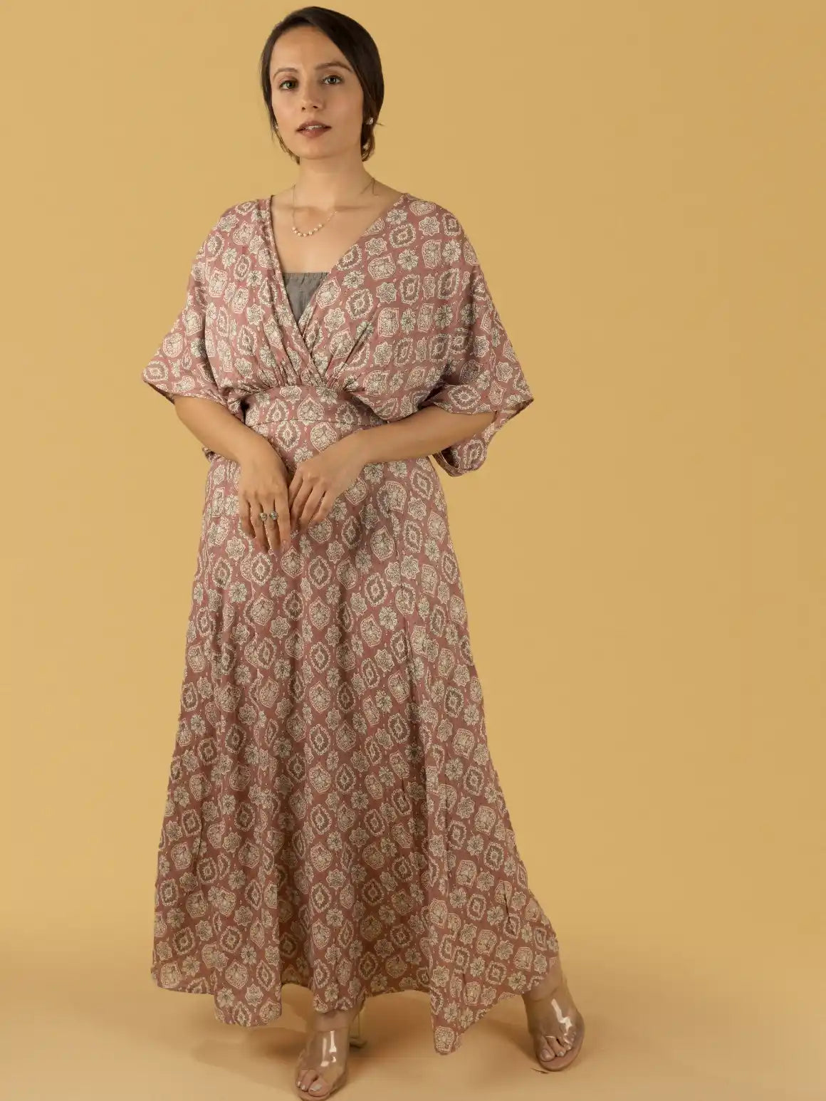 Dusty Pink Kaftan Set