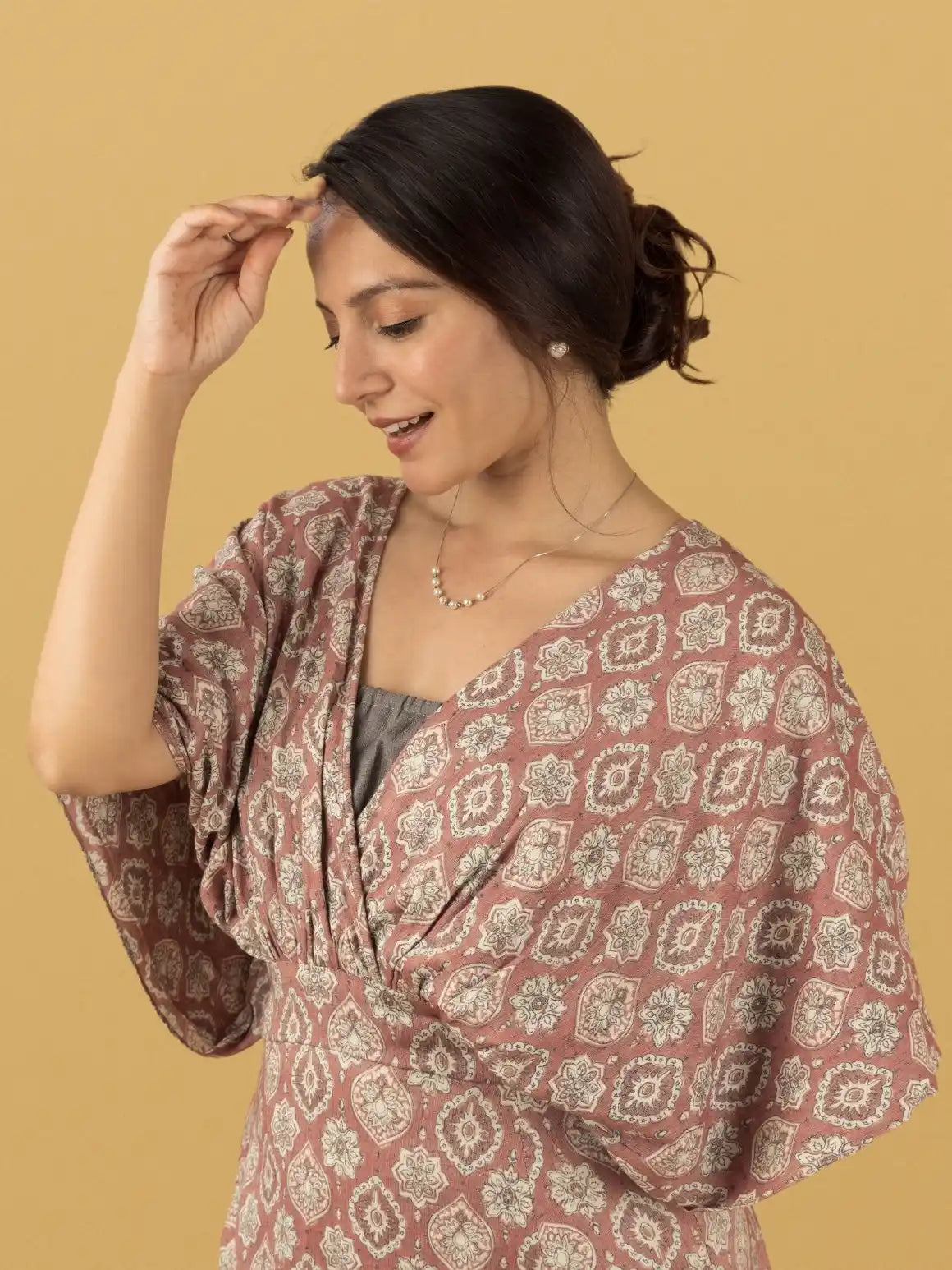 Dusty Pink Kaftan Set